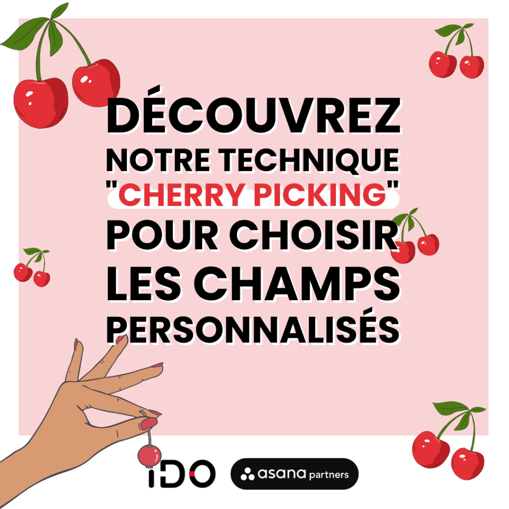 sélection des champs personnalisés