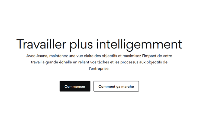Cas 1 : étape #1 Première connexion à Asana