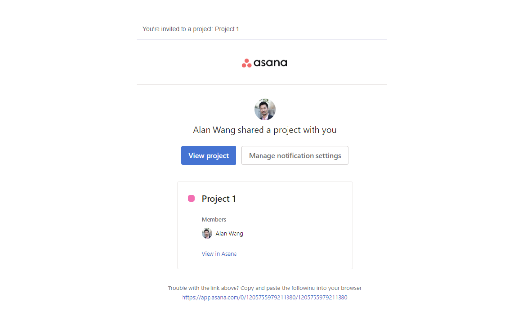 Case 2: step #2 login to Asana