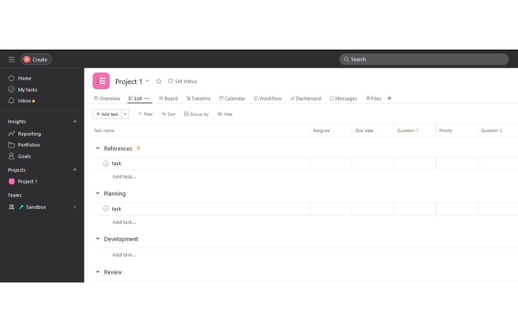 Case 2: step #7 login to Asana