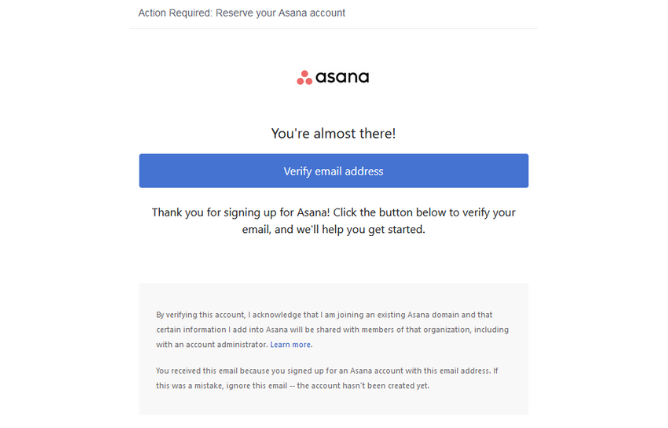 Case 1: step #4 login to Asana
