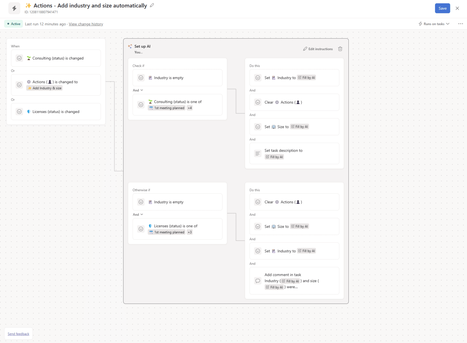 Enrichir les prospects avec l'industrie et la taille
